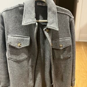 Shop Thursdays Classic Gray Shirt Jacket